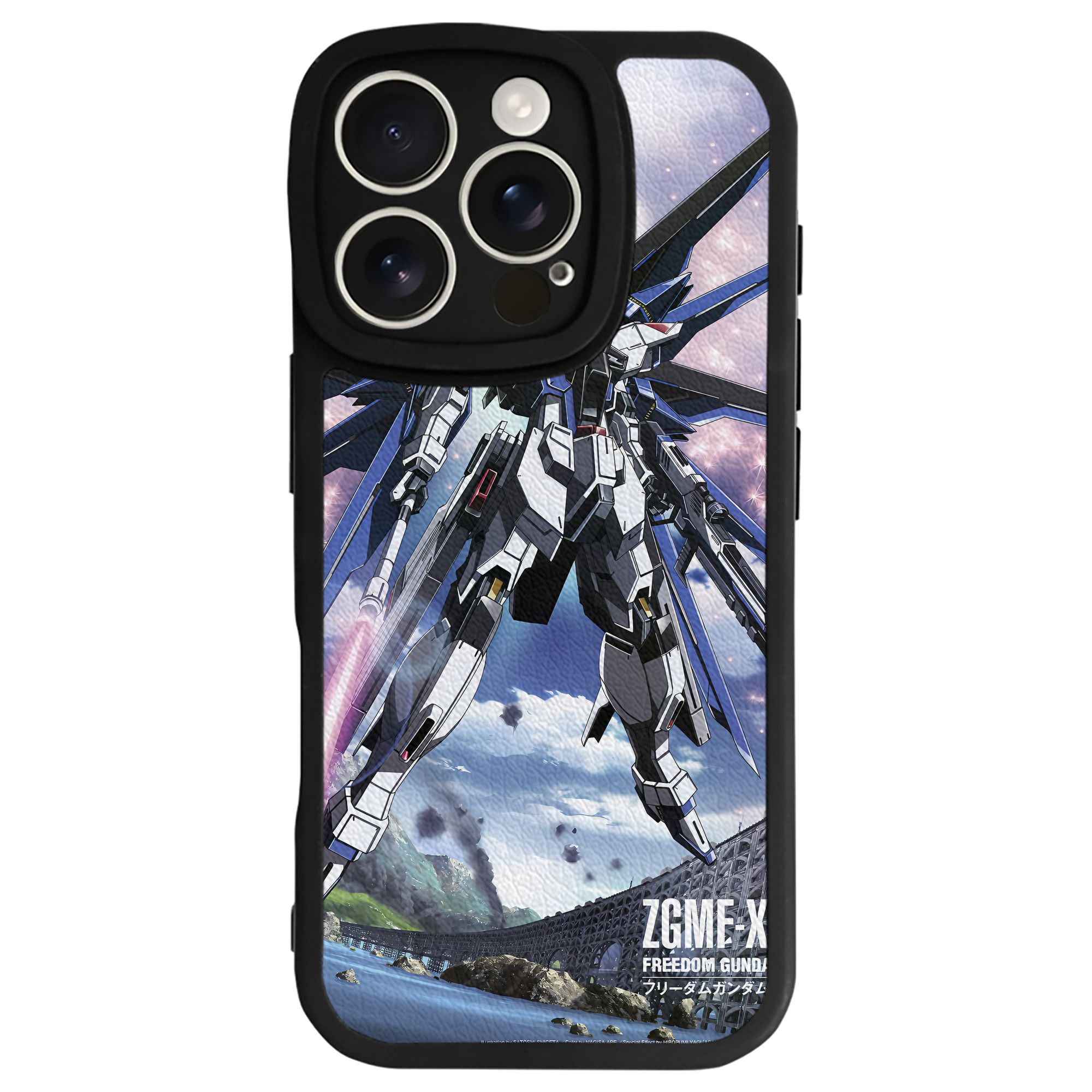 （画像用） 機動戦士ガンダム Mobile Suit Gundam 【iPhone 16シリーズ対応】シリコンスマホケース（レザー調） 材質：シリコン